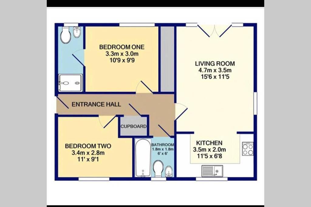 Mills Apartment - Two Bedroom En-Suite Apartment Northampton Exterior foto